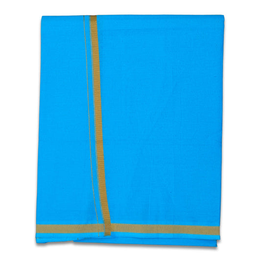 Anandha Blue Color Gundanji Cotton Lungi/Dhoti